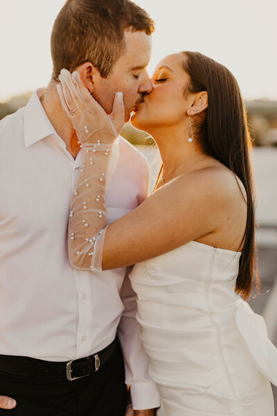 Cousiac Manor Sparkler Exit in Lanexa, VA Wedding Bride and Groom