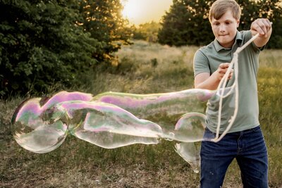 a young boy in flower mound texas