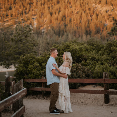 a lake tahoe california couple who just proposed to his girlfriend that hired a secret photographer