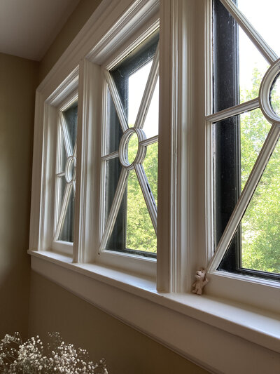 Old windows in Minneapolis vintage home