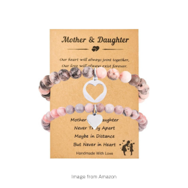 beaded bracelets for mom and daughter