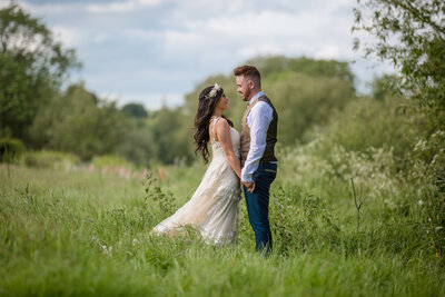 Bride and Groom River Wye, Herefordshire | Gloucestershire Wedding Photographer