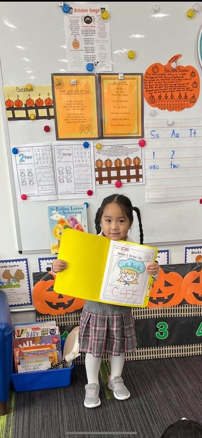 Preschool Student Learning How To Read