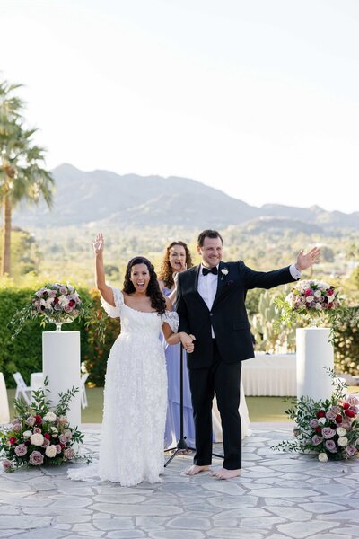 lgbtqai wedding ceremony on green lawn
