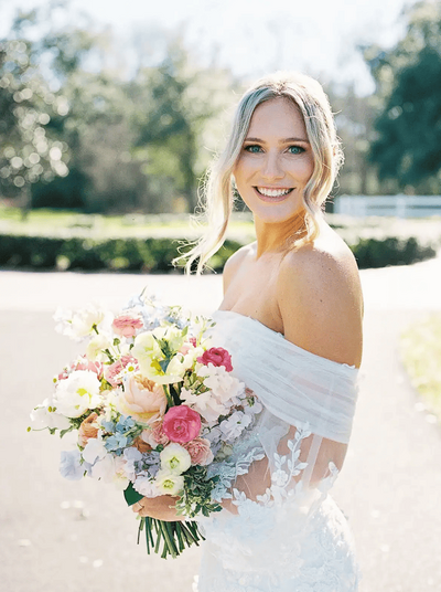 In-studio bridal beauty session in Houston, TX where a professional makeup artist creates a flawless look for a bride-to-be.