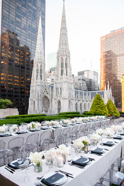 620 Loft & Garden New York City Rooftop Wedding Reception Designed by East Made Co