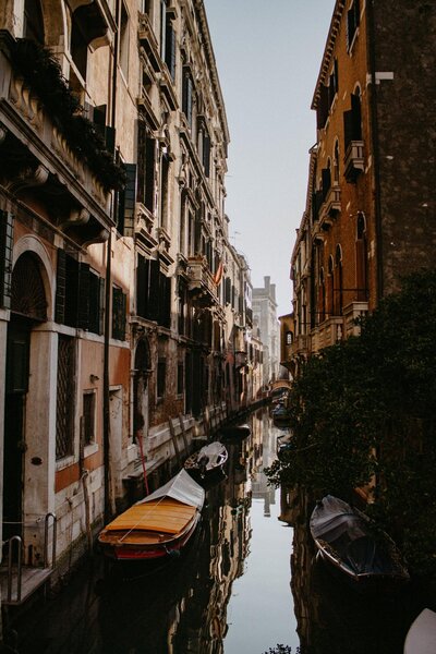 A waterway in Venice, Italy.