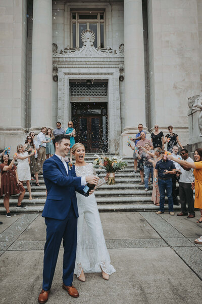 Courthouse elopement photography by Wandering Creative