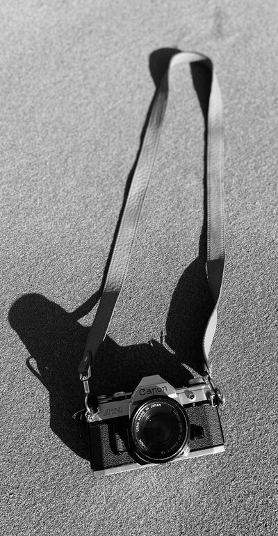 A film camera used by film photo photographer Sarah Rolles