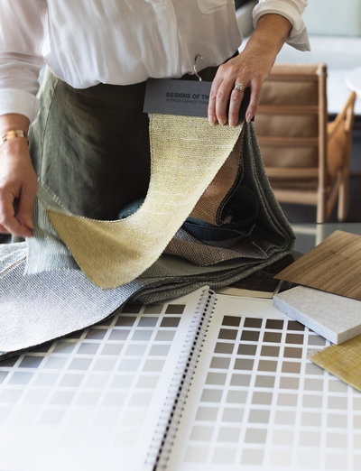 Amanda Wyeth Design| Fabric Hanger Colour Chart Samples Library