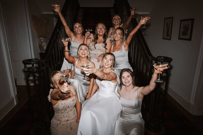 aswanley wedding ceremony set up with festoon lights scotland wedding venue