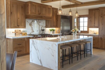 Connecticut kitchen design with farm house vibes.