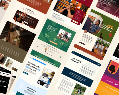 Homepage design preview for a directory