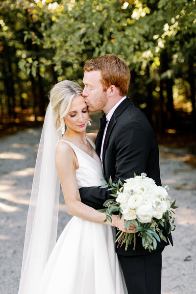 Bride and Groom First Look at Windwood Equestrian | Maddie Moore Photography