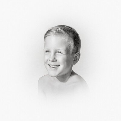 side profile from a children’s portrait session in Michigan