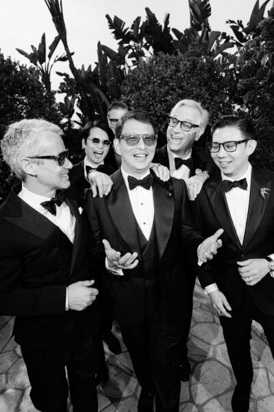 Celebrity watch collector and publisher Wei Koh with Andrew Lauren, Thomas Chamberlin, Paul Feig, Lorenzo Cifonelli, Frédéric Arnault, and Cole Walliser.
