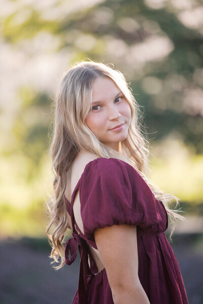 Windsor california high school senior photo.  Cardinal Newman