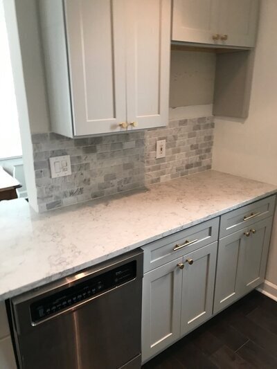 kitchen with new tile to show renovations atlanta ga
