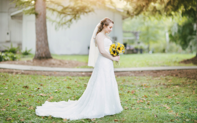 bride holds flowers solo austin wedding photographer texas 
