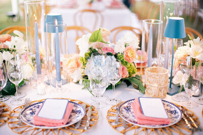 Wedding tablescape details