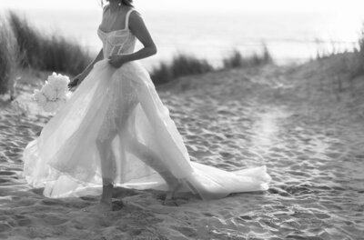 lace organza wedding dress