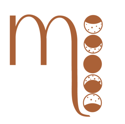 Moonlight Design Maroon Icon with 5 moons