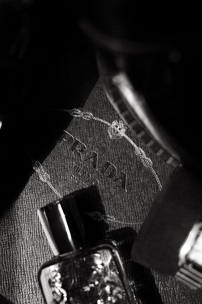 detail shot of grooms cologne at wedding venue in lancaster pa