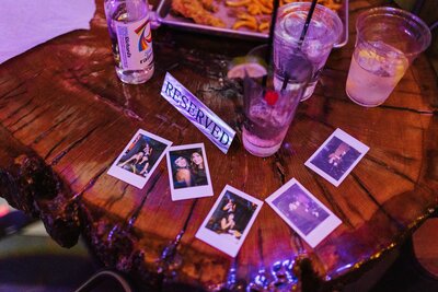 Groom holding bouquet