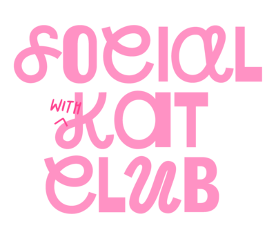 Social With Kat Club logo pink