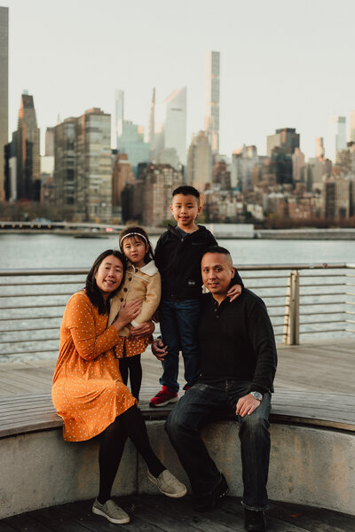 new york city family photography in long island city
