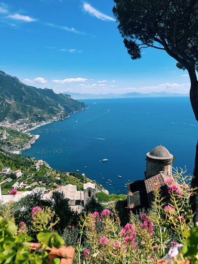 A sea side coastal town in Italy taken during a honeymoon