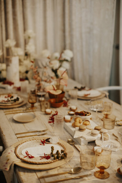 detail photo during reception at luxury wedding at Luce on Ketter