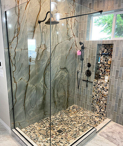 Frame to Finish Whatcom Contractors Luxury Shower Remodel