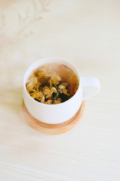 cup of herbal tea