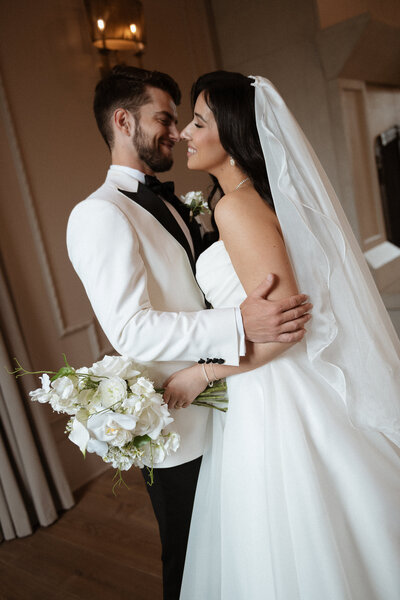 fashion portrait of bride