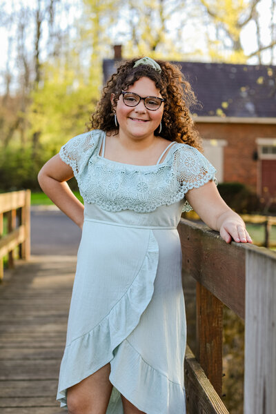 Senior Photos at Lockridge park in Alburtis PA