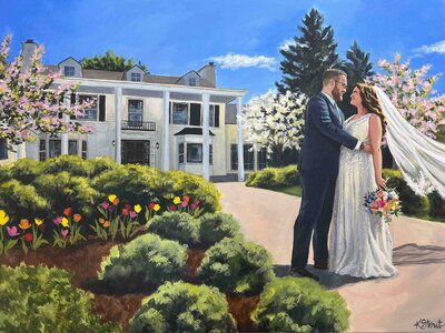 Minnesota Live Wedding Painting