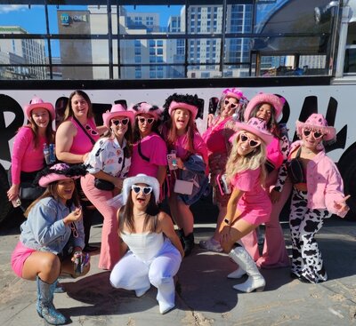 If you are visiting Nashville, TN and looking for fun things to do in Nashville, look no further. We provide an inclusive, welcoming party bus experience in Nashville created by an award-winning DJ!  Party Central Nashville is perfect for a Nashville party night, Nashville bachelorette party, Nashville birthday party, and more. Come take a tour of downtown Nashville with us!