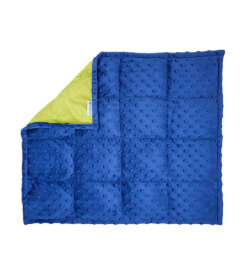 soft blue rectangle weighted lap pad
