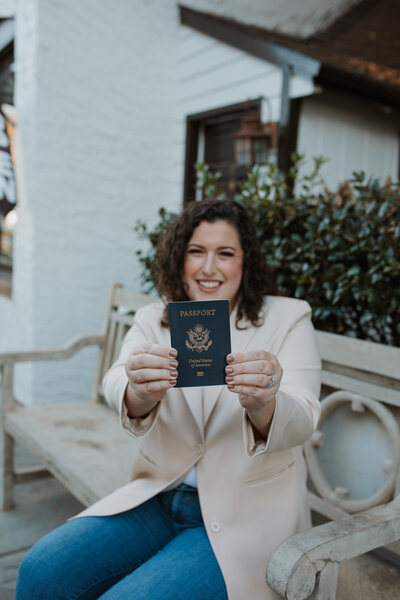 Cassie Holding Passport