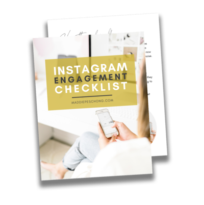 IG  engagement checklist book