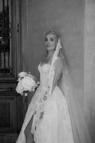 bride in trending wedding dress for new zealand wedding