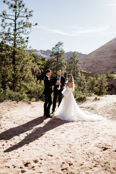 Couple Eloping in Zion National Park