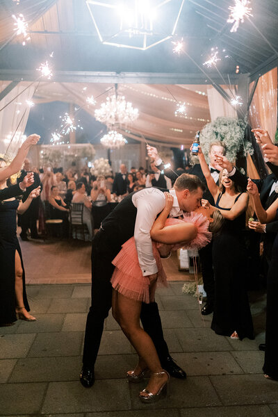 Exuberant and iconic spring wedding with baby’s breath and mirror disco balls at a National historic landmark with a modern all-glass pavilion tent | Fairmount Water Works | Philadelphia PA | Denise Marie Photography | Editorial Wedding Photographer based in Philadelphia PA