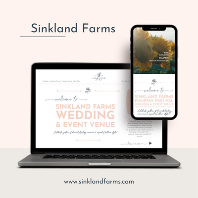 Sinkland Farms website homepage banner