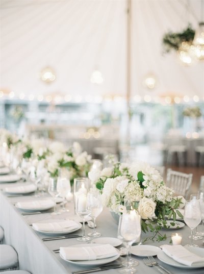 A luxury tented weekend wedding on Cape Cod at a wedding venue with accommodations