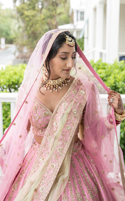 Indian American Bride in a wedding ceremony Jacksonville FL