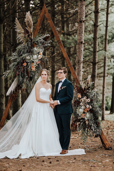 wedding arch woods