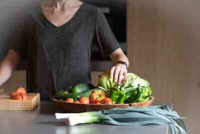 Xynthia Smeets in de keuken