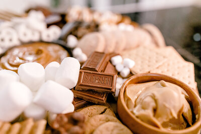 Close up photo of marshmallows